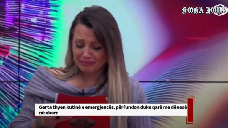 Gerta thyen kutinë e emergjencës, përfundon duke qarë me dënesë në oborr