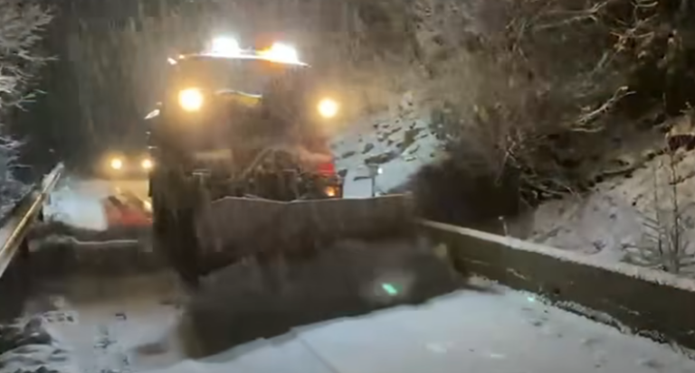 VIDEO/ Borë në akset Boboshticë-Dardhë dhe Bogë-Theth