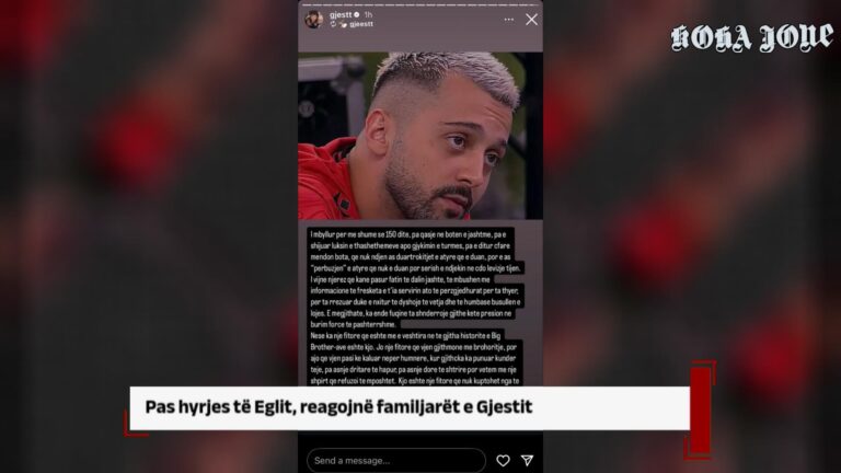 Pas hyrjes të Eglit, reagojnë familjarët e Gjestit