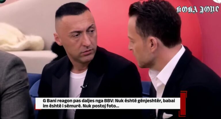 G Bani reagon pas daljes nga BBV: Nuk është gënjeshtër, babai im është i sëmurë. Nuk postoj foto…