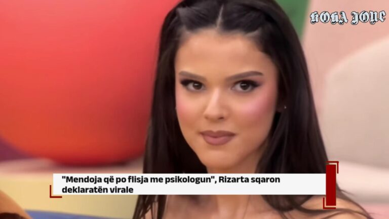 “Mendoja që po flisja me psikologun”, Rizarta sqaron deklaratën virale