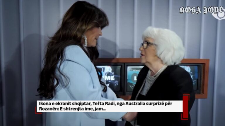 Ikona e ekranit shqiptar, Tefta Radi, nga Australia surprizë për Rozanën: E shtrenjta ime, jam…