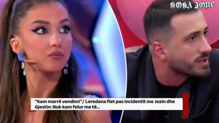 “Kam marrë vendim!”/ Loredana flet pas incidentit me Jozin dhe Gjestin: Nuk kam folur me të…