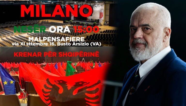 Edi Rama do të zhvillojë sot një takim me shqiptarët në Milano: Krenar për Shqipërinë