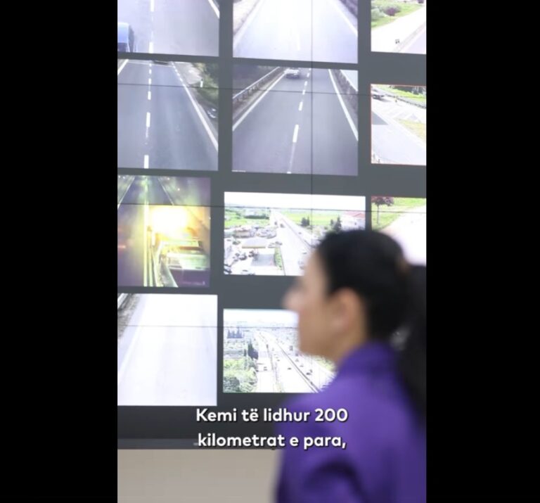 Belinda Balluku prezanton Qendrën Kombëtare të Monitorimit të Trafikut: Siguri 24/7 në akset rrugore