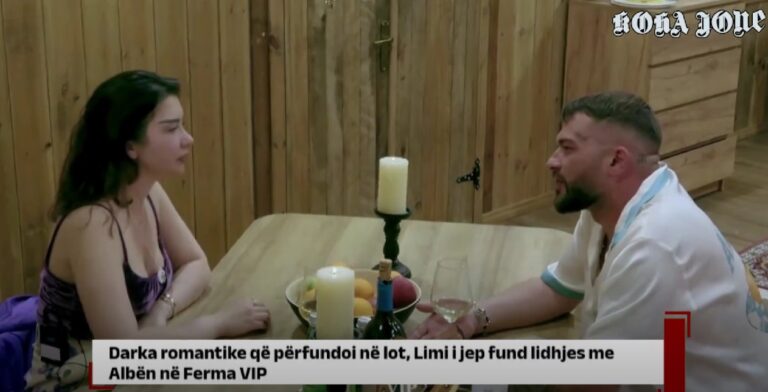Darka romantike që përfundoi në lot, Limi i jep fund lidhjes me Albën në Ferma VIP