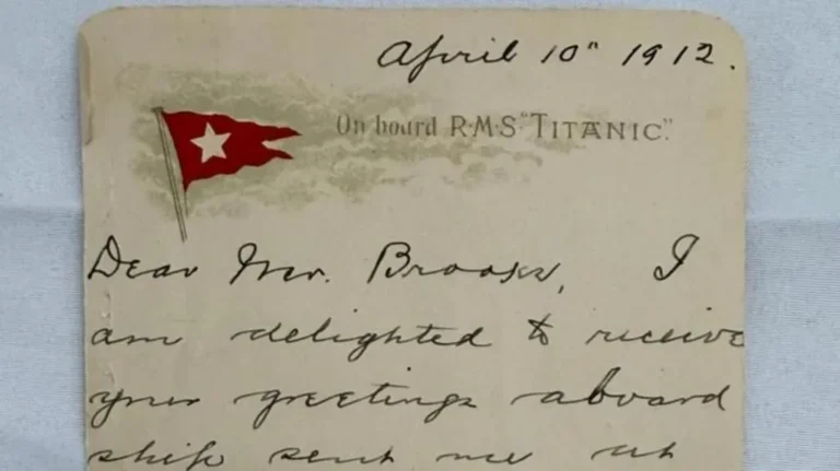 Letra “profetike” e të mbijetuarit të Titanic-ut, është shitur në një ankand në Londër për 300,000 paund