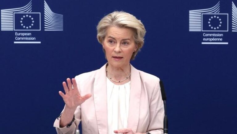 Von der Leyen për tarifat doganore: BE do të negociojë me Trump