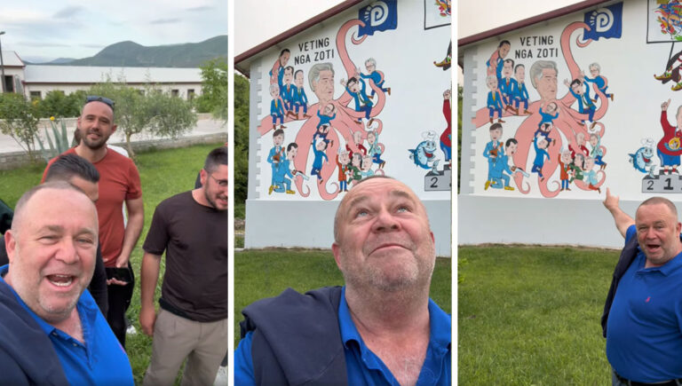 Profecia “ogurzezë” e Gjergj Lucës për humbjen fatale të Berishës në zgjedhje, e parathënë me art dhe ironizuar me një grafit