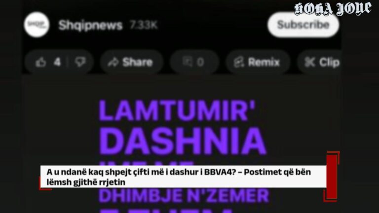 A u ndanë kaq shpejt çifti më i dashur i BBVA4? – Postimet që bën lëmsh gjithë rrjetin