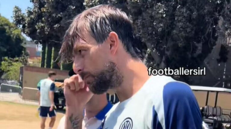 VIDEO/ Mbrojtësi i Interit kapet keq me tifozin e PSG në Amerikë
