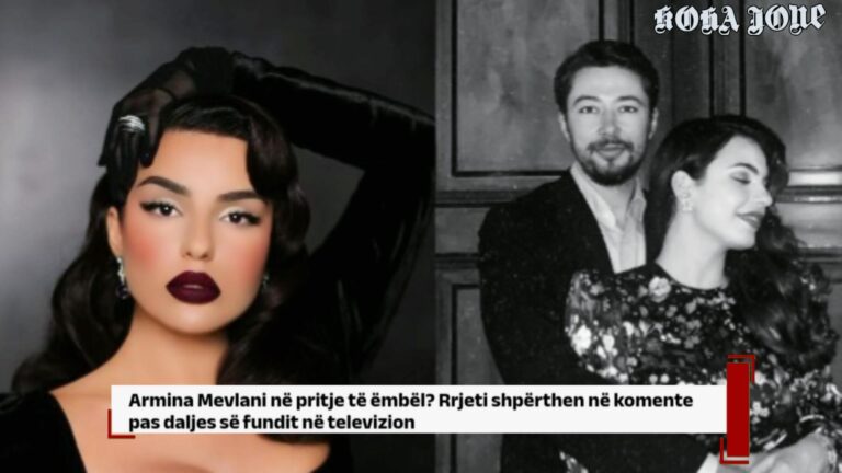 Armina Mevlani në pritje të ëmbël? Rrjeti shpërthen në komente pas daljes së fundit në televizion