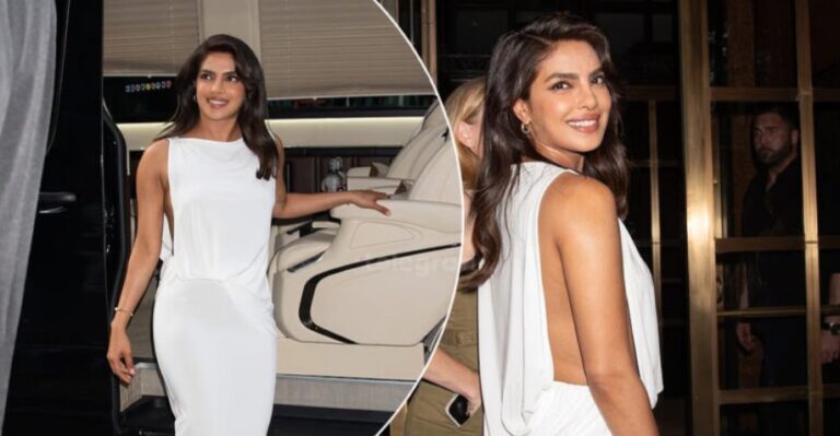 Priyanka Chopra shkëlqen në New York me një fustan të bardhë elegant në promovimin e filmit “Heads of State”