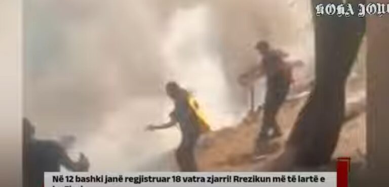Në 12 bashki janë regjistruar 18 vatra zjarri! Rrezikun më të lartë e ka Fieri