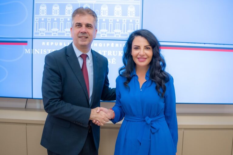 Belinda Balluku me Ministrin e Energjisë dhe Infrastrukturës së Izraelit, Eli Cohen