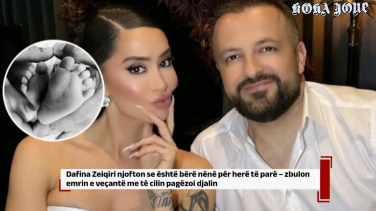 Dafina Zeqiri njofton se është bërë nënë për herë të parë, zbulon emrin e veçantë të djalit