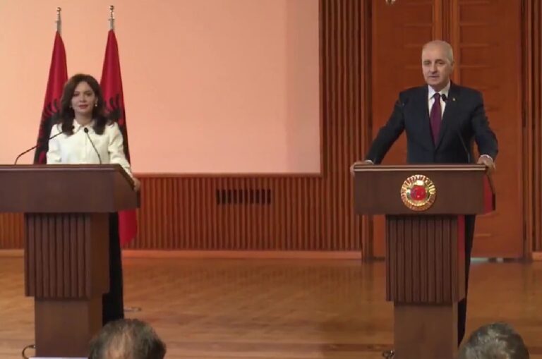 Elisa Spiropali me Kryetarin e Kuvendit të Turqisë: Shqipëria dhe Turqia prodhojnë dhe i japin botës siguri e paqe