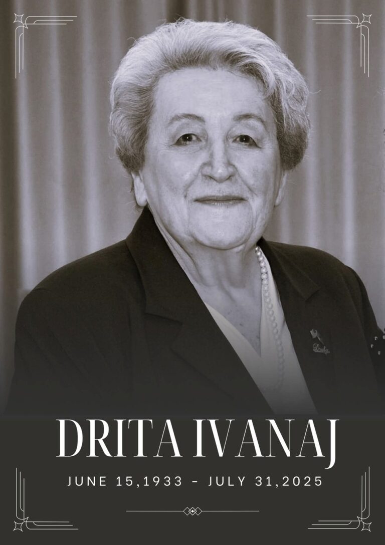 In memoriam – Drita Ivanaj (1933–2025) Bijë e denjë e një familjeje që i dha nder dhe lavdi kombit shqiptar