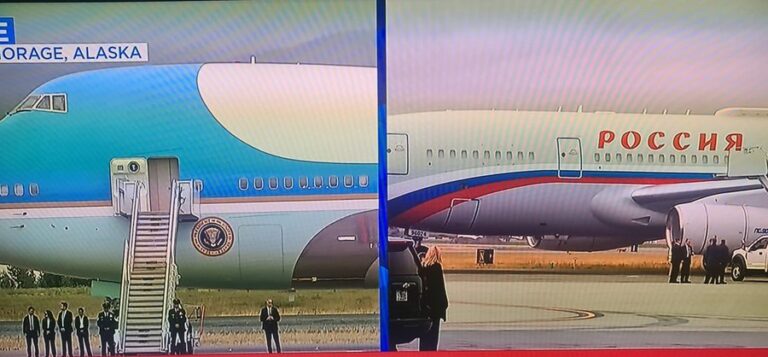 FOTO/ Detajet nga Samiti. Limuzina e Putinit përballë “Bishës” së Trump dhe Ilyushin Il-96 përballë Air Force One