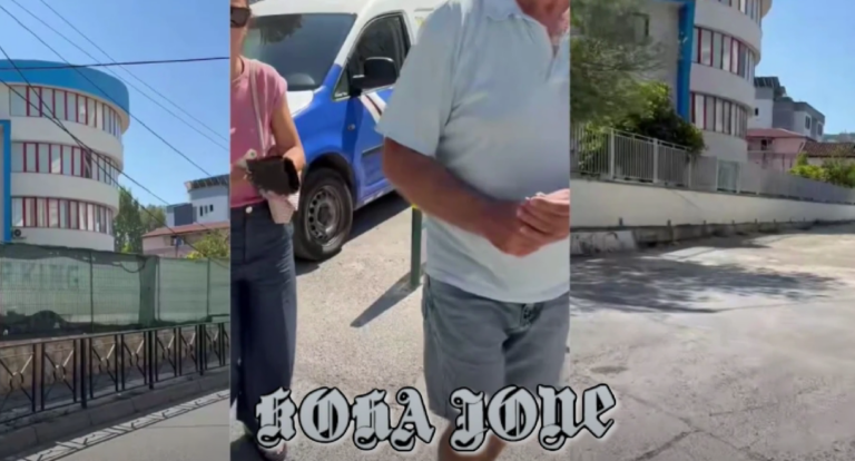 “Pse ia merr lekët?!”/ Braçe përplaset me qytetarin që u merr para banorëve kur parkojnë në rrugë