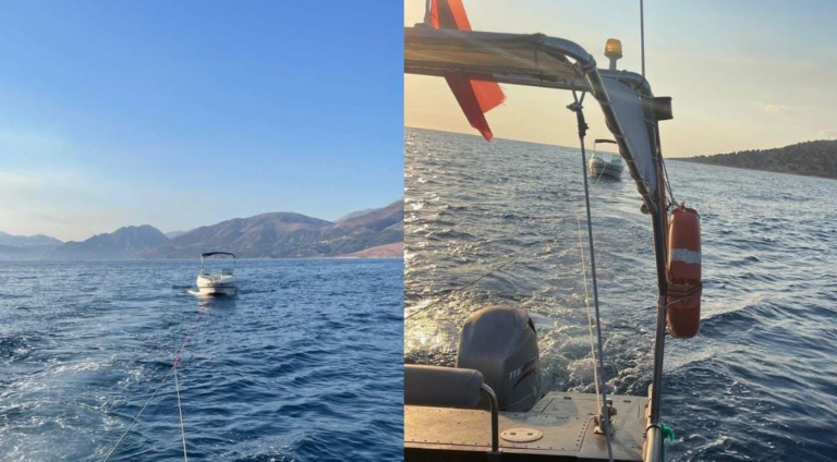 Gomonia pëson defekt në mes të detit, turistët bllokohen në Gjirin e Kakomesë