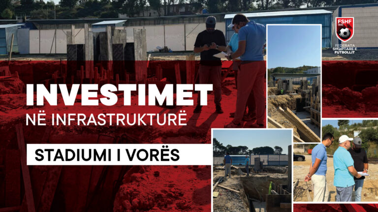 Vijojnë punimet në stadiumin e Vorës, FSHF inspekton punimet