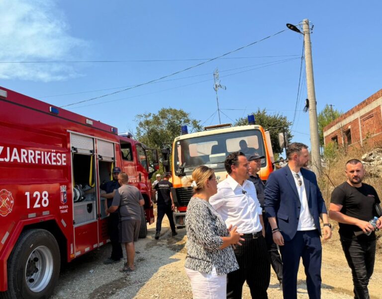 Situata me zjarret në Tiranë, nënkryetari Sulaj në terren: Bashkia 24 orë në shërbim të qytetarëve