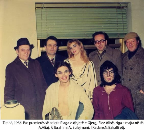 30 mars 1986
Teatri Kombëtar i Operës dhe Baletit
Premiera e baletit "PLAGA E DHJETË E  GJERGJ ELEZ ALISË"
Kompozitor  Feim Ibrahimi
Libreti            Ismail Kadare
Koreografia   Agron Aliaj
Piktor             Naxhi Bakalli
Dirigjent         Rifat Teqja🌠 
Orkestra e TKOB
Solistë             Ilir Kerni
                         Albana Sulejmani
                         Ludmill  Cakalli
                         Mukades Erebara
                         Pëllumb Agalliu  etj.