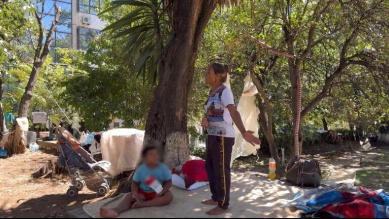 Familja rome me 3 fëmijë fle në lulishte! Apelon nëna e tyre: Dua vetëm t’i strehoj! Bashkia: I ofruam bonus qiraje