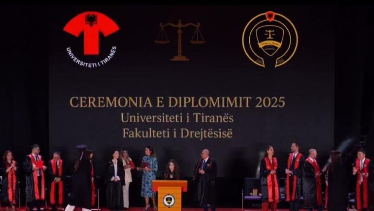 Fakulteti i Drejtësisë zhvillon ceremoninë e diplomimit, ministri Lamallari: Guxoni, siguria vjen nga përvoja