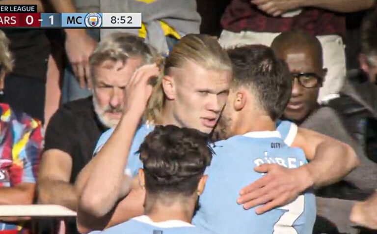 Haaland i papërmbajtshëm, zhbllokon ndeshjen ndaj Arsenalit (VIDEO)