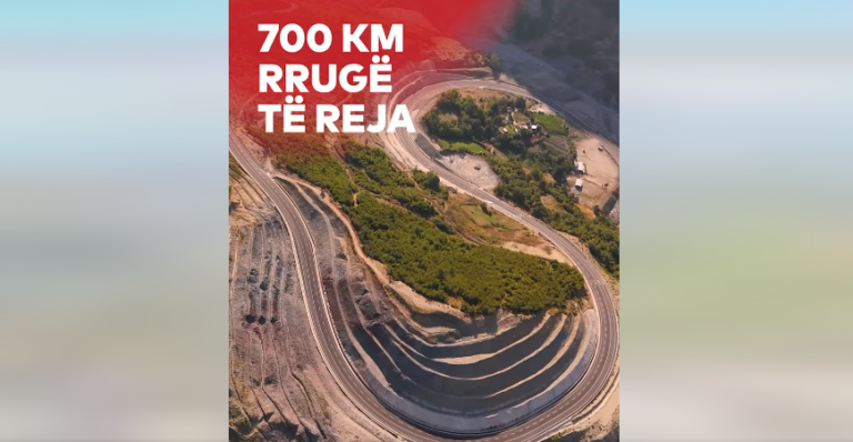 Infrastruktura 2025-2029, Rama poston videon: 700 km rrugë të reja
