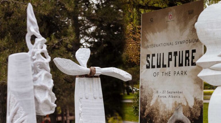 Korça ky amfiteatër i shpirtit krijues që sjell në “Skulptura e Parkut”, jetën që zgjohet nga guri, heshtjen që flet me zë eteri