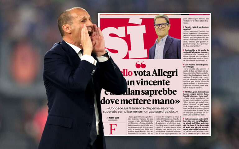 Capello: Milani rivali kryesor i Napolit për titull, Allegri ka sjell ekuilibër!