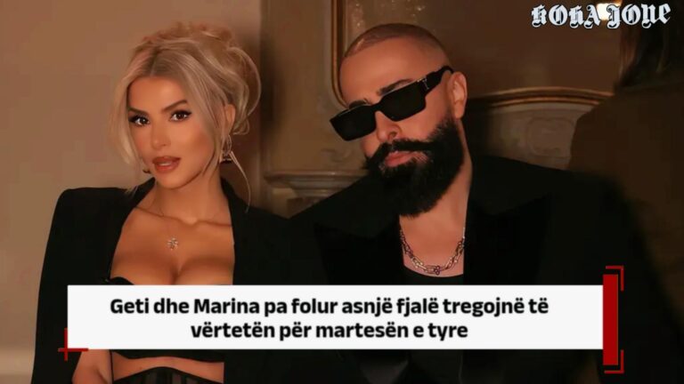 Geti dhe Marina pa folur asnjë fjalë tregojnë të vërtetën për martesën e tyre