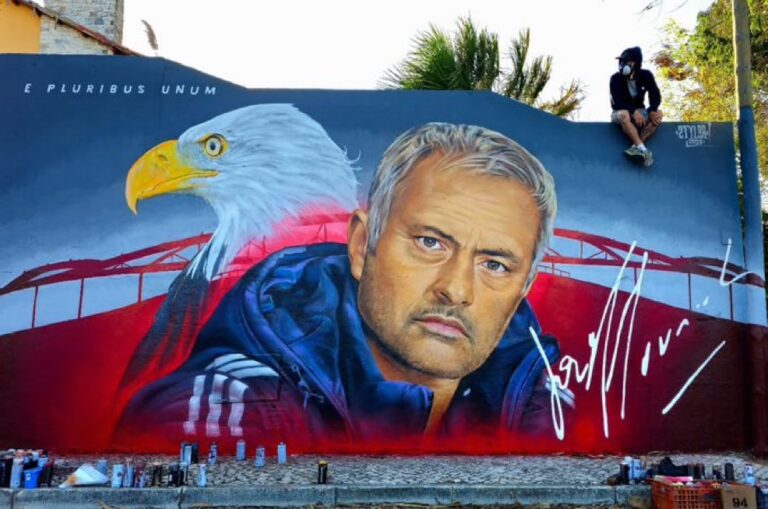 Mourinhos i dedikojnë një murale speciale te skuadra e Benficës