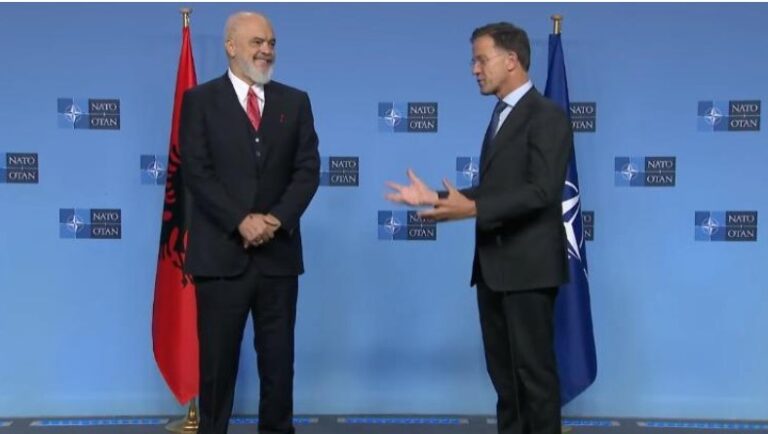 Kryeministri Rama në selinë e NATO-s, takim me Mark Rutte