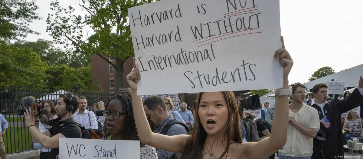Studentët e Harvardit protestojnë, 27 maj 2025Fotografi: Rick Friedman/AFP