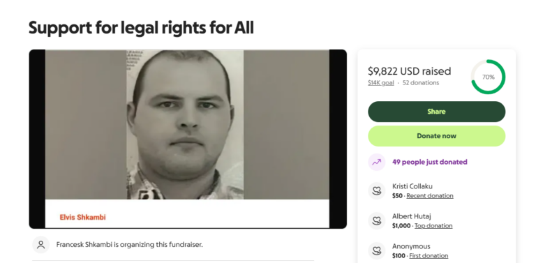 “GofundMe” për Elvis Shkambin, ja sa para po japin shqiptarët