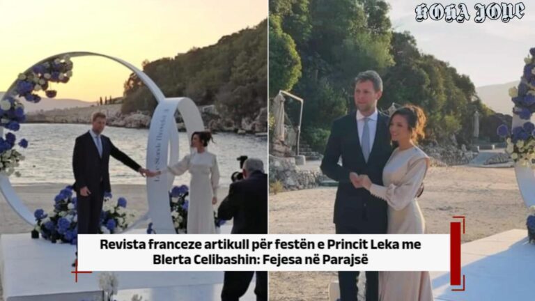 Revista franceze artikull për festën e Princit Leka me Blerta Celibashin: Fejesa në Parajsë
