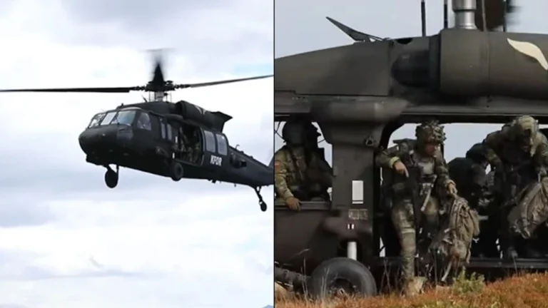 KFOR teston gatishmërinë me Black Hawk gjatë patrullimit në jug të Kosovës