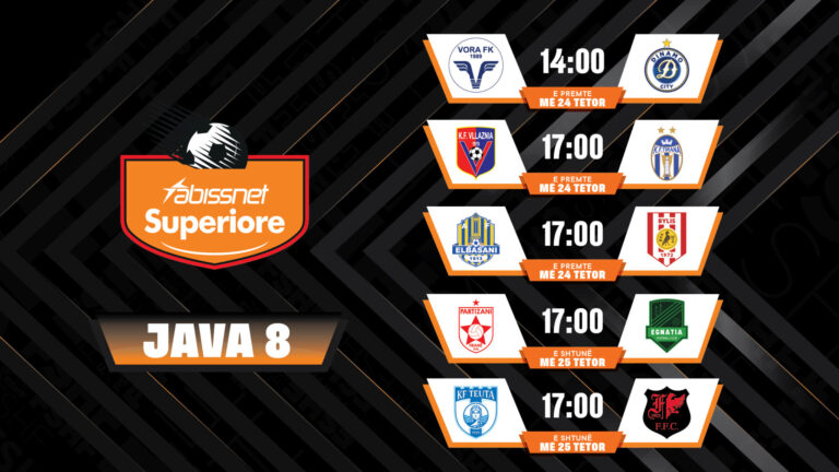 Java e 8-të e Abissnet Superiore/ Spikat klasikja e futbollit shqiptar Vllaznia-Tirana