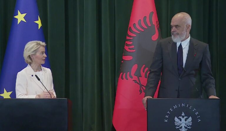 Ursula von der Leyen vjen sot në Tiranë, takim me Begajn dhe Ramën