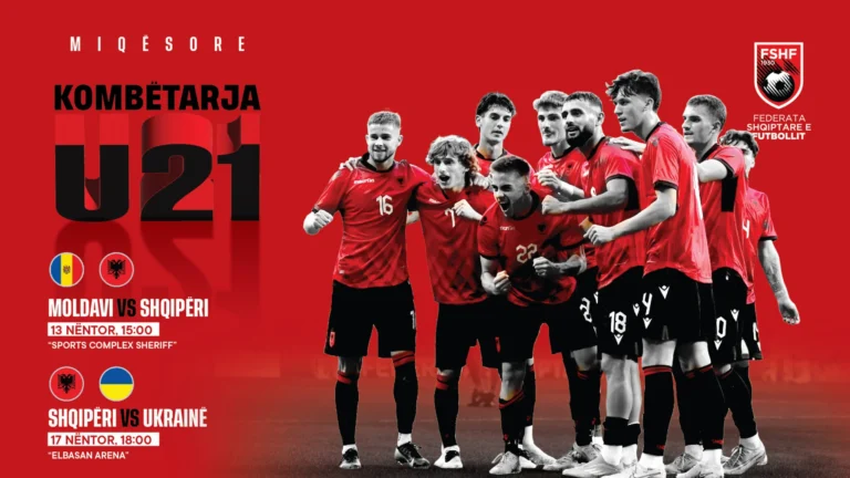 Zyrtare për nëntorin, Kombëtarja U-21 luan ndaj Moldavisë dhe Ukrainës