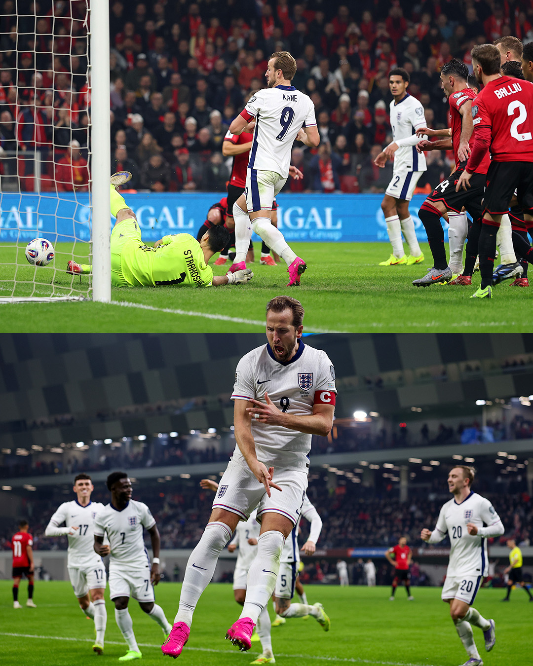 Anglia fiton në Tiranë  Harry Kane prishi festën kuqezi me diopetë  të gjithë sytë nga Play Off i