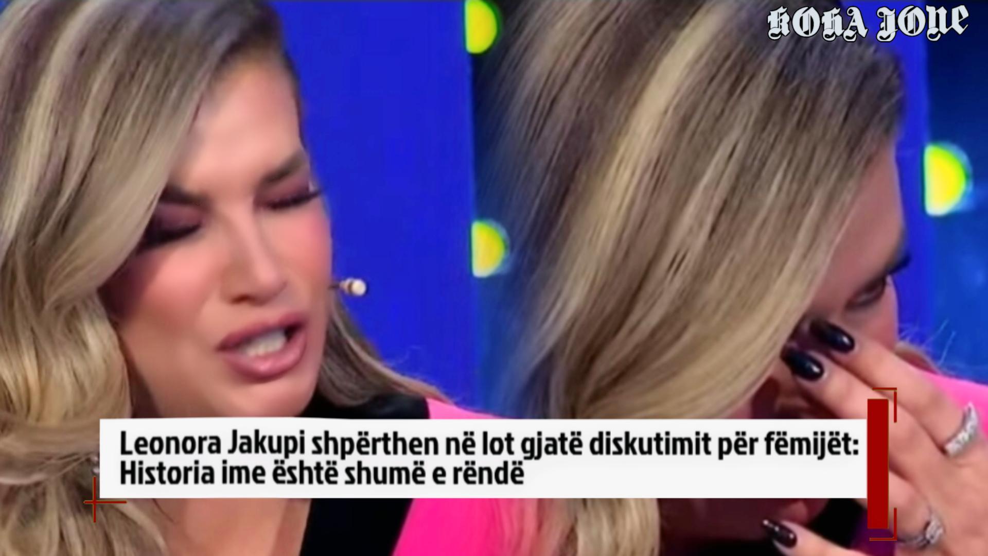 Leonora Jakupi shpërthen në lot gjatë diskutimit për fëmijët  Historia ime është shumë e rëndë