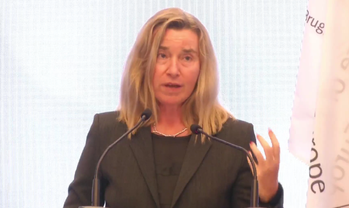 Viti i ri akademik në Kolegjin e Evropës në Tiranë  Mogherini  Forcojmë kapacitetet për zgjerimin e BE