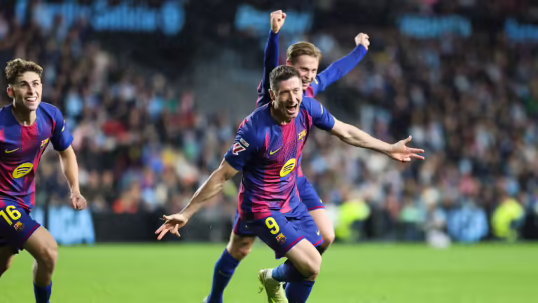 Barcelona fiton me poker ndaj Celta Vigos, Lewandowski shkëlqen me tripletë