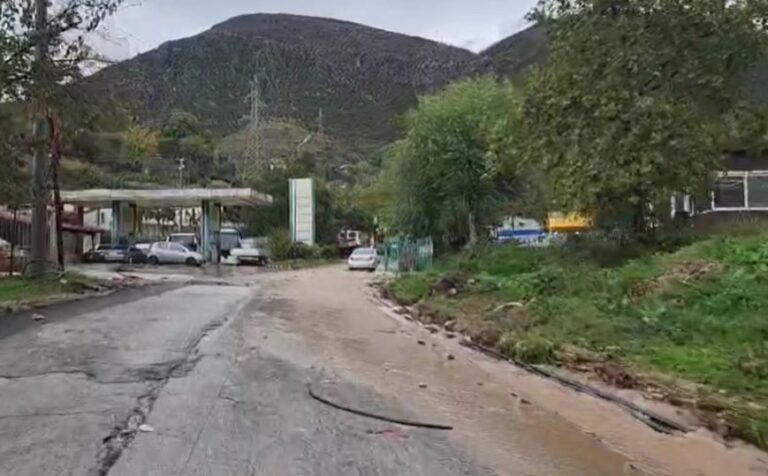 Situatë e rënduar nga reshjet në Delvinë. Përmbyten disa shtëpi, evakuohen banorët