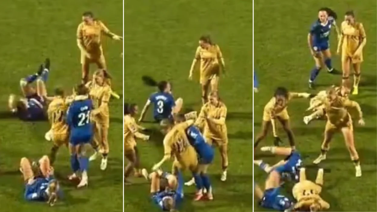 Vajzat janë më të  egra  në futboll  në Angli madje bëjnë dhe   keç  VIDEO 